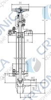 Криогенный запорный клапан угловой CCK T151DB50-100 PN10