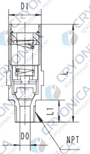 Предохранительный клапан типа T156DK10