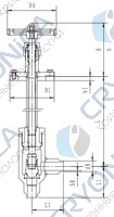 Криогенный запорный клапан угловой CCK T201DB10-15 PN16