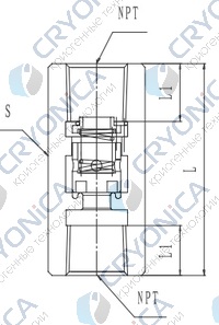 Обратный клапан криогенный типа T202DH12-15 Обратный клапан криогенный типа T202DH12-15