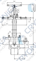 Криогенный запорный клапан угловой CCK T211DB125-150 PN16