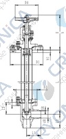 Криогенный запорный клапан угловой CCK T211DB50-100 PN16