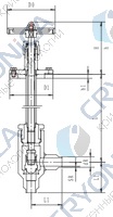 Криогенный запорный клапан угловой CCK T251DB10-15 PN25