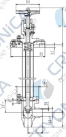 Криогенный запорный клапан угловой CCK T251DB80-100 PN25
