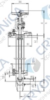Криогенный запорный клапан угловой CCK T301DB20-40 PN40