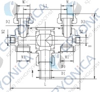 Криогенный переключающий кран типа T304DQ25-32
