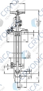 Криогенный запорный клапан угловой CCK T311DB50-100 PN40