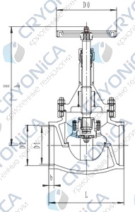 Запорный клапан CCK T325B125-200 PN40
