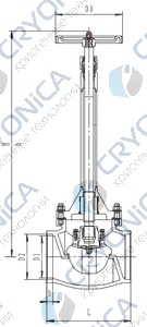 Криогенный запорный клапан CCK T325DB125-200 PN40