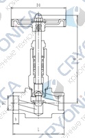 Криогенный игольчатый клапан CCK T325DB8-15 PN40