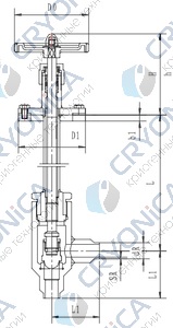 Криогенный запорный клапан угловой CCK T351DB10-15 PN64 Криогенный запорный клапан угловой CCK T351DB10-15 PN64