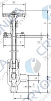 Криогенный запорный клапан угловой CCK T361DB10-15 PN64