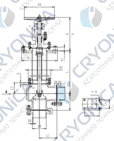 Криогенный запорный клапан угловой CCK T321DL25-50 PN40