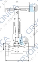 Криогенный игольчатый клапан CCK T455DB8-15 PN160
