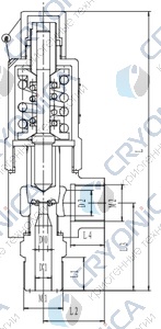 Предохранительный клапан тип T551DK10-15 PN250 Предохранительный клапан тип T551DK10-15 PN250