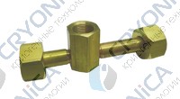 Тройник рамповый под манометр G 3/4'' 